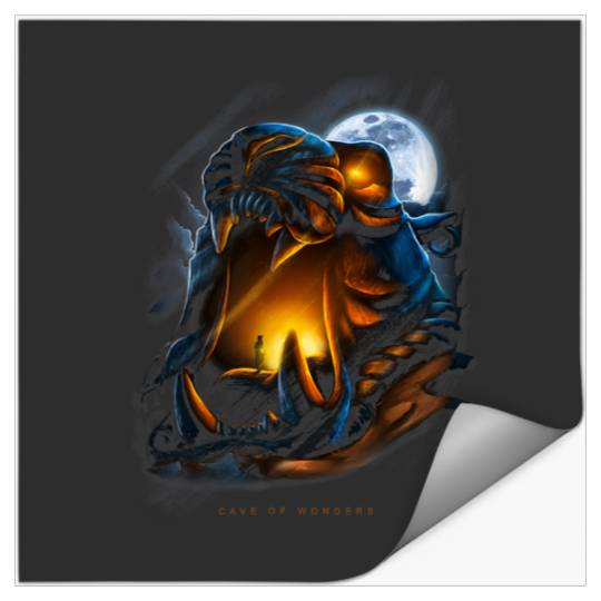 Disney Aladdin Cave Of Wonders Moonlit Airbrush Stickers