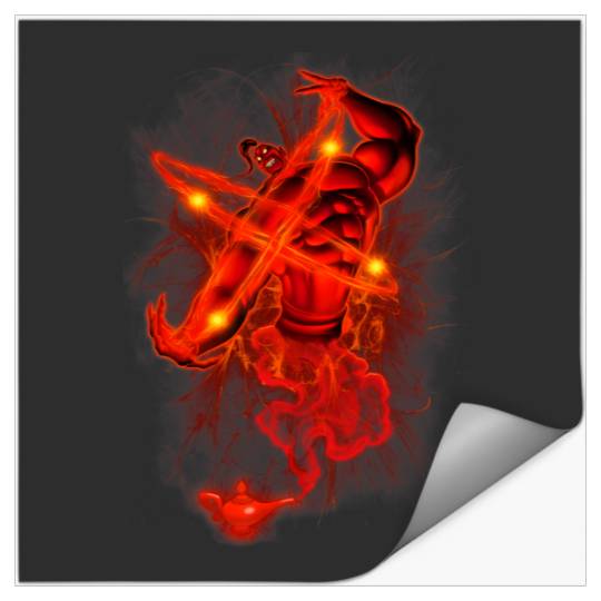 Disney Aladdin Evil Absolute Power Genie Stickers