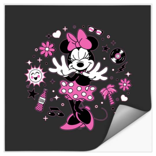 Disney Minnie Mouse Retro Vinyl Summer Stickers