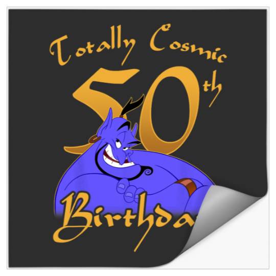 Disney Aladdin Genie Totally Cosmic 50th Birthday Stickers
