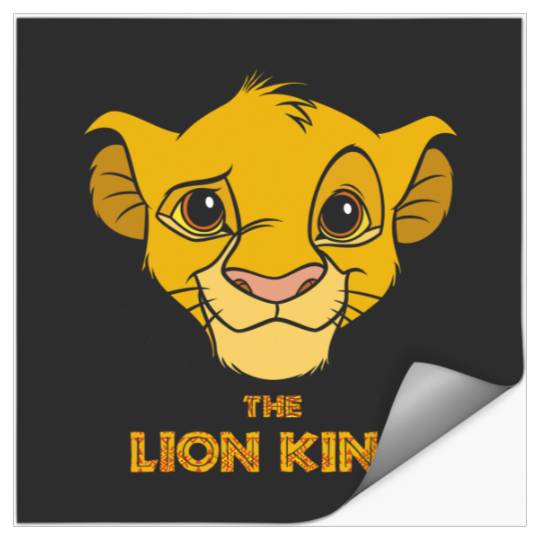 Disney The Lion King Young Simba Portrait & Title Logo Stickers