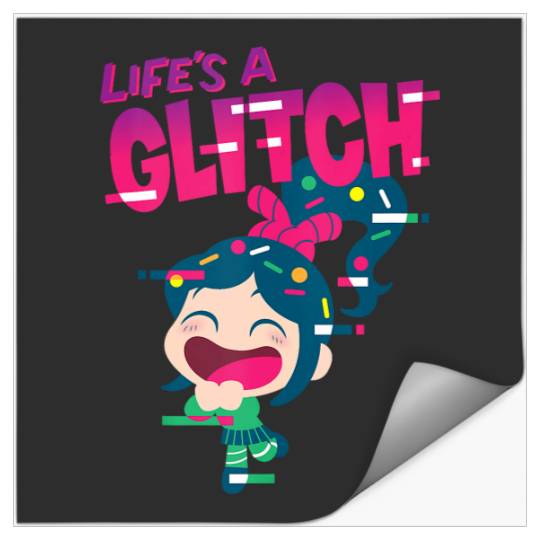 Disney Ralph Breaks the Internet Vanellope Glitch Tank Top Stickers
