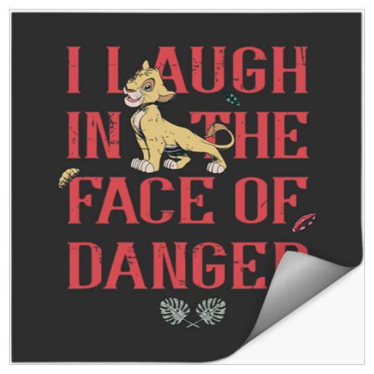 Disney The Lion King Simba I Laugh in the Face of Danger Stickers