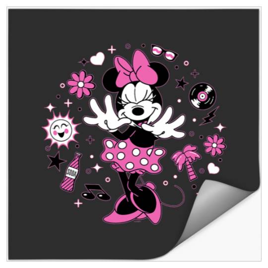 Disney Minnie Mouse Retro Vinyl Summer Stickers