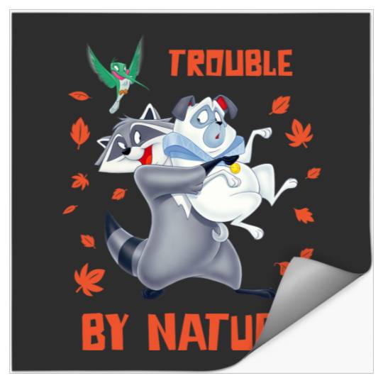 Disney Pocahontas Meeko Percy Flit Trouble By Nature Stickers