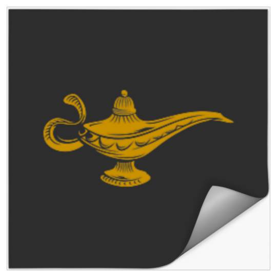 Disney Aladdin Live Action Genie's Lamp Pocket Logo Stickers