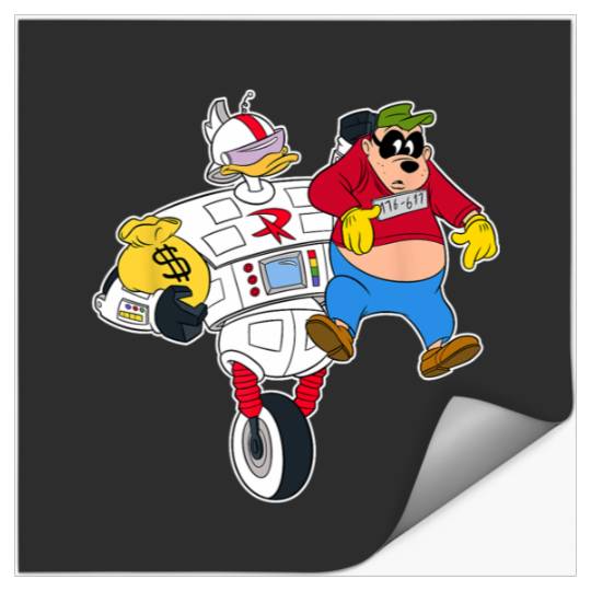 Disney Gizmoduck and Beagle Boy DuckTales Stickers