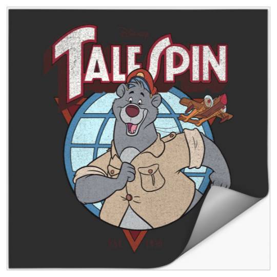 Disney TaleSpin Baloo Logo Stickers