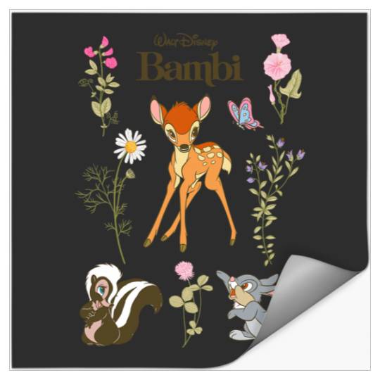 Disney Bambi And Friends Flower Thumper Big Chest Logo Stickers