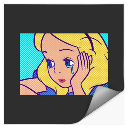 Disney Alice In Wonderland Alice Crying Sad Stickers
