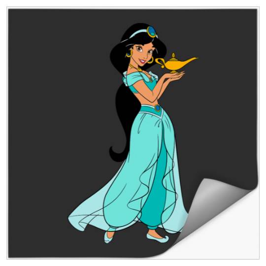 Disney Aladdin Princess Jasmine and Magic Lamp 90s Stickers