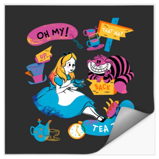 Disney Alice in Wonderland Oh My Tea Time Stickers