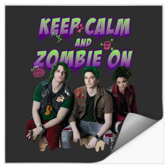 Disney Channel Zombies 2 Keep Calm and Zombie On Stickers