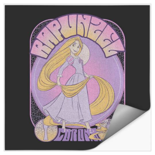 Disney Tangled Rapunzel Seventies Retro Poster Stickers