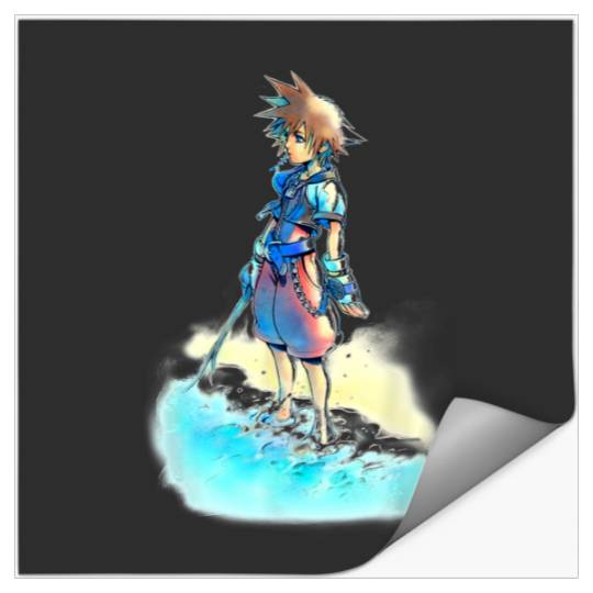 Disney Kingdom Hearts Sora Beach Sketch Stickers