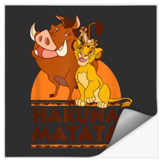 Disneyss The Lion King Hakuna Matata Simba Timon Pumbaa shots Stickers