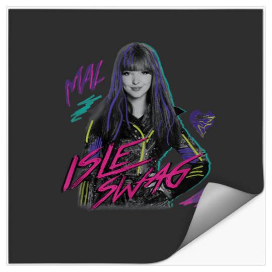 Disney Descendants 2 Mal Isle Swag TShirt Stickers