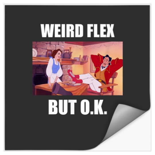 Disney Beauty And The Beast Belle Gaston Weird F Stickers