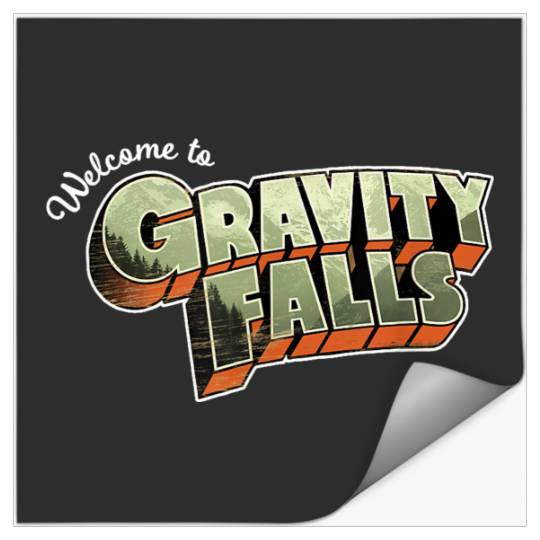 Disneyss Gravity Falls Welcome To Gravity Falls Logo Stickers