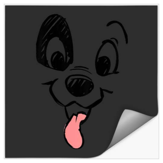 Kids Disneyss 101 Dalmatians Toddler Dalmatian Big Faces Youth Stickers
