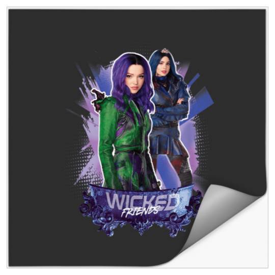 Disney Descendants 3 Mal and Evie Wicked Friends Stickers