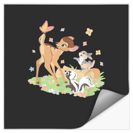 Disney Bambi Thumper Flower Pastel Spring Easter Stickers