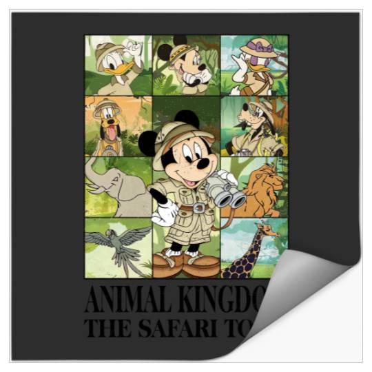Animal Kingdom The Safari Tour , Disney Mickey and Friends Animal Kingdom Stickers