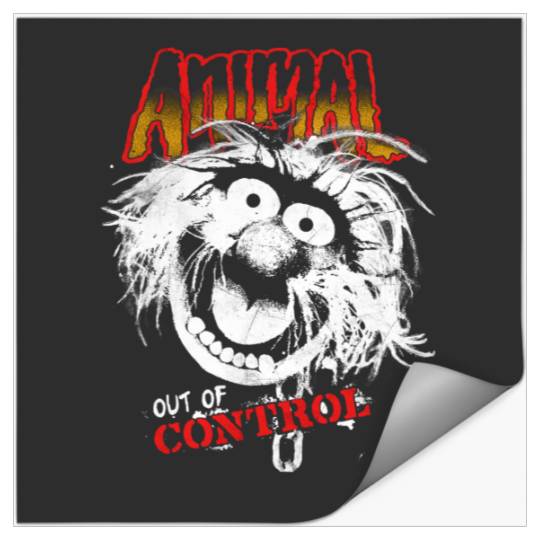 Disney The Muppets Animal Out Of Control Rock Style Stickers