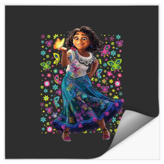 Disney Encanto Maribel Magic Glowing Butterflies Stickers