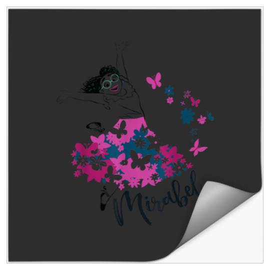 Disney Encanto Mirabel Madrigal Floral Lilac Pur Stickers