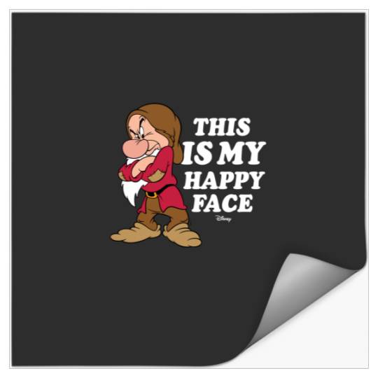 Disneyss Princess Snow White Grumpy Happy Faces Stickers