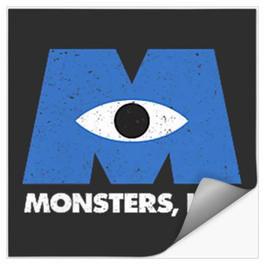 Disneyss Pixars Monsters Inc Classic Iconic Small Pocket Logo Stickers