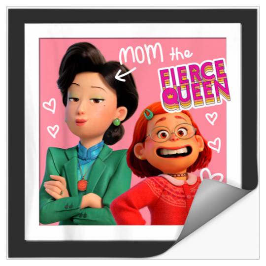 Disneyss And Pixarss Turning Red Mei Ming Mom The Fierce Queen Stickers