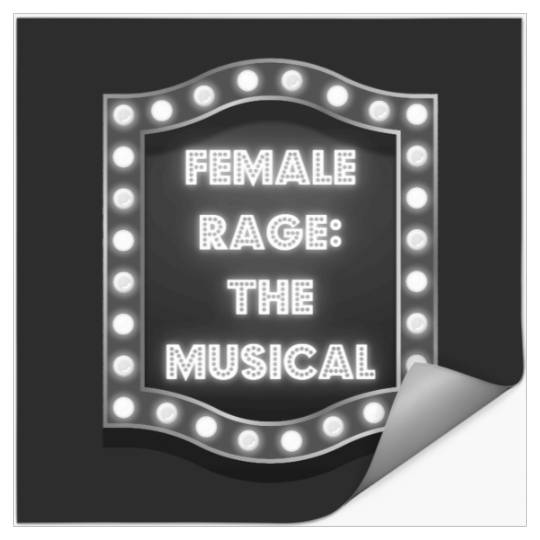 Female Rage The Musical TTPD Eras Tour Active(1) Stickers
