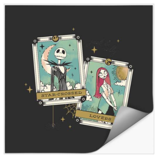Disney The Nightmare Before Christmas Jack And Sally Tarot Stickers