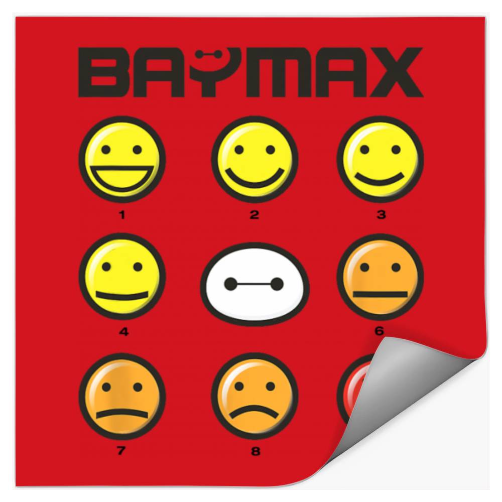 Disney Big Hero 6 Baymax 1-9 Levels Of Pain Array Stickers