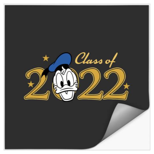 Disney Mickey And Friends Donald Graduation Class Of 2022 Stickers