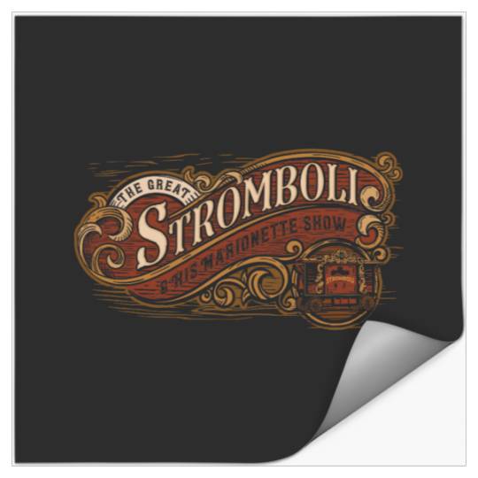 Disney Pinocchio Great Stromboli Show Stickers