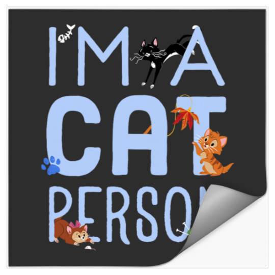 Disney Pets Group I'm A Cat Person Stickers