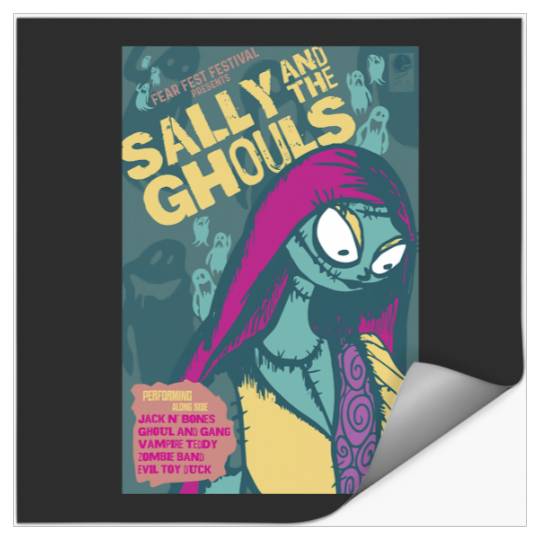Disney The Nightmare Before Christmas Sally And The Ghouls Stickers