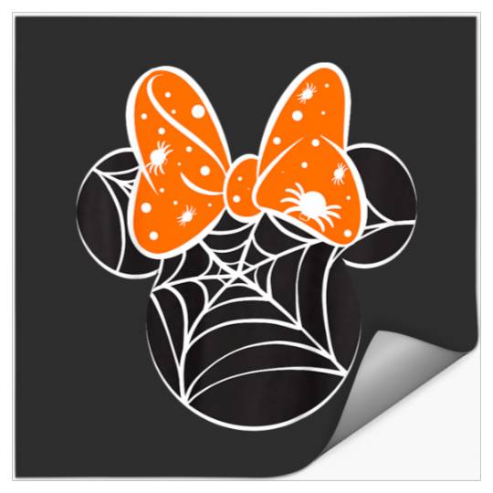 Kids Disney Mickey And Friends Halloween Minnie Spiderweb Toddler Stickers