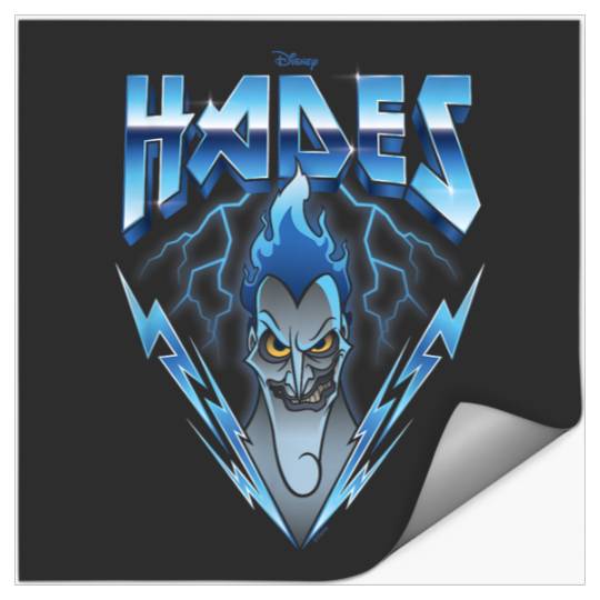 Disneyss Villains Hades Blue Lightning Rock N Roll Stickers