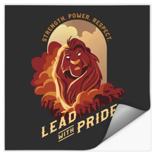 Disney The Lion King 30th Anniversary Mufasa Lead with Pride Stickers
