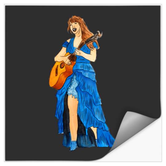 1989 Taylo version Eras Tour Inspired Dress Illustration Eras Tour Merch (1) Stickers