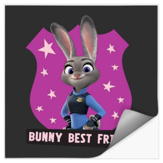 Disney Zootopia Judy Hopps Bunny Best Friend Officer Badge Stickers
