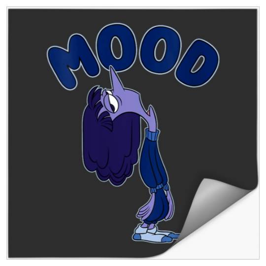 Disneyss Pixars Inside Out 2 Mood Ennui Bored Retro shots Stickers