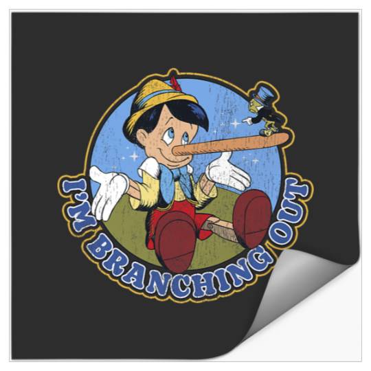 Disney Pinocchio Jiminy Cricket Branching Out Stickers