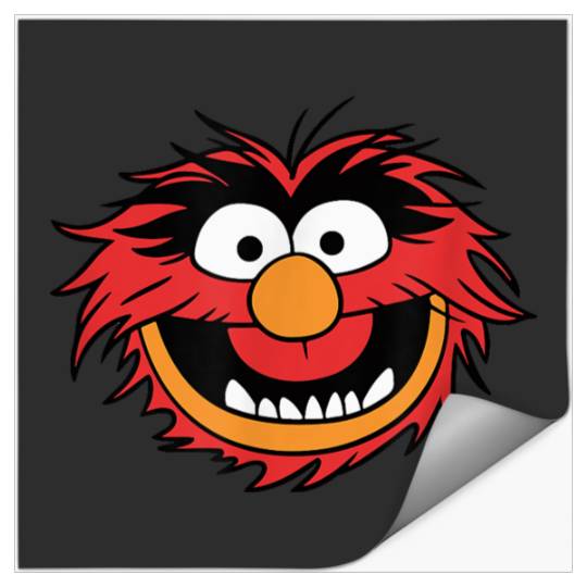 Disneyss The Muppets Vintages Retro Animal Color Big Faces Stickers