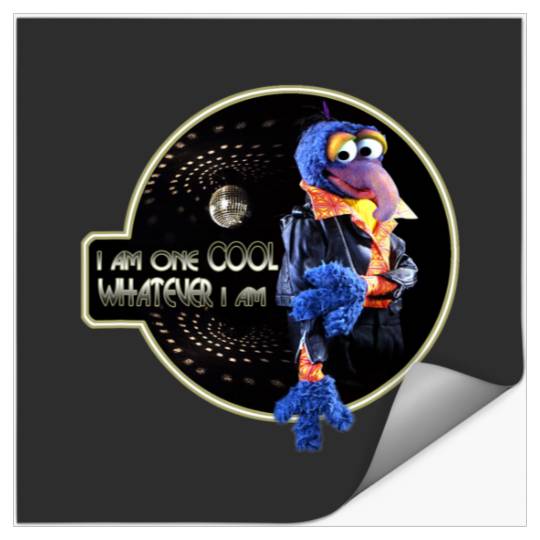 Disney The Muppets Gonzo I Am One Cool Whatever I Am Retro Stickers