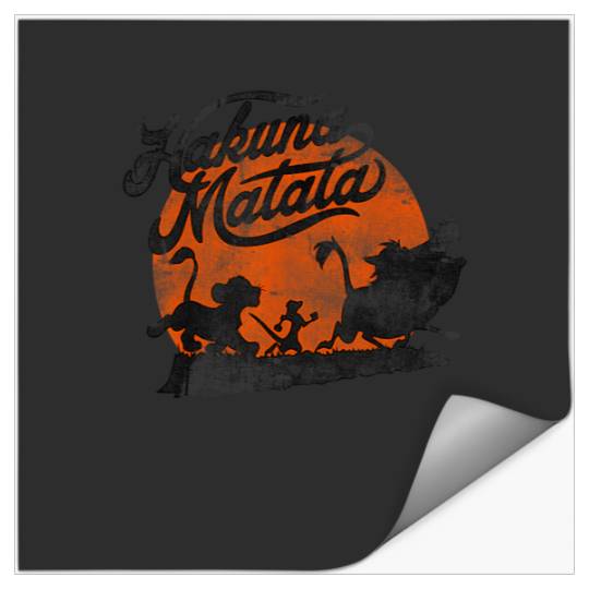Disney Lion King Hakuna Matata Orange Sunset  TS Stickers